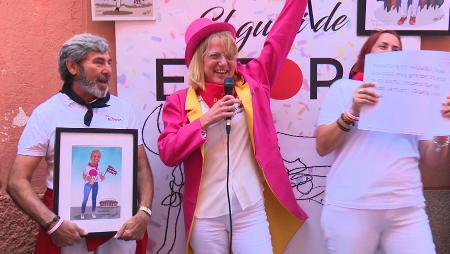 Imagen La británica Sarah Maybank gana el premio al Guiri del Encierro