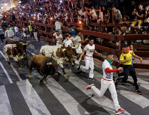 Imagen Por primera vez se ha corrido un encierro nocturno en Sanse