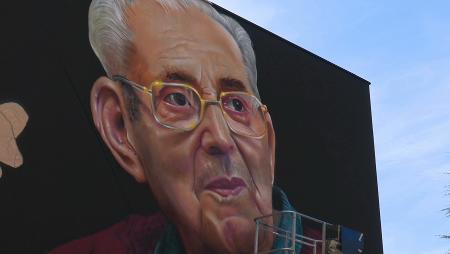 Imagen Un mural de Marcelino Camacho, obra de David Barrera, pone rostro al...