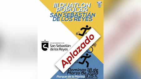 Imagen El III Duatlón popular de Sanse, aplazado hasta el 20 de mayo