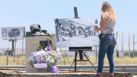 Imagen Homenaje a Ángel Nieto en el circuito del Jarama