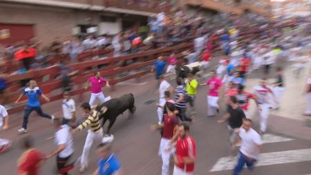 Imagen Los toros de Talavante se estrenan en Sanse en un segundo encierro...