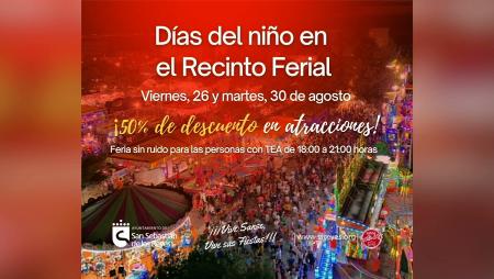 Imagen 26 y 30 de agosto, “Días del niño” y “Feria sin ruido para las personas...