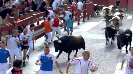 Imagen Toros de la Cardenilla para un tercer encierro veloz y algo accidentado