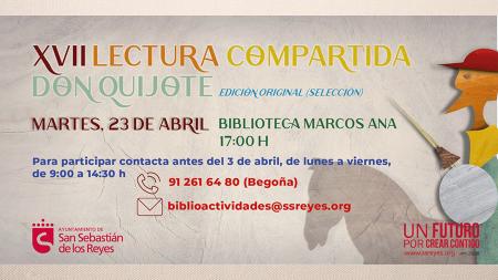 Imagen ¿Quieres participar en la XVII Lectura Compartida de Don Quijote?