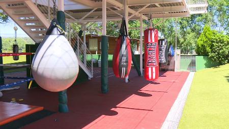 Imagen Después de tres meses, el boxeo regresa al aire libre en el...