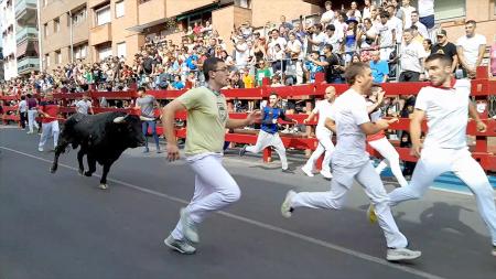 Imagen Emoción y tensión en el primer encierro de San Sebastián de los Reyes 2024