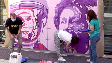 Imagen 'La unión hace la fuerza', el mural de Sanse contra las violencias...